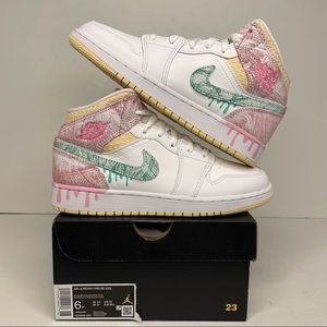 Nike Air Jordan 1 Retro Mid GS “Paint Drip” NEW